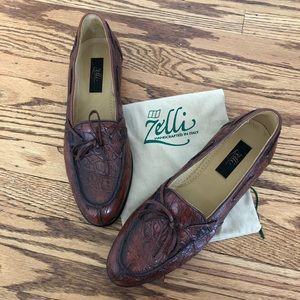 Zelli Crocodile Antique Cooper Men’s Shoe